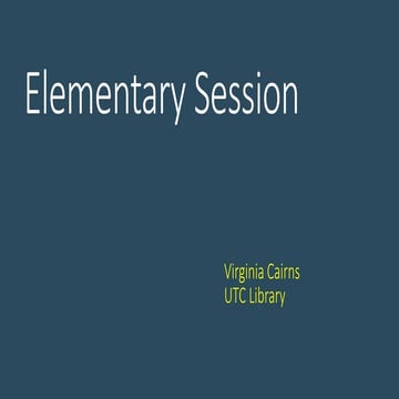 HCDE Librarians Institute Elementary School Session 2018