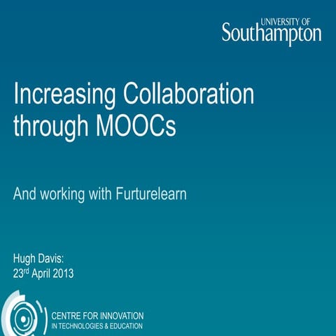 Collaboration, MOOCs and Futurelearn