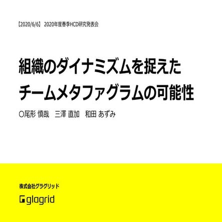 組織のダイナミズムを捉えたチームメタファグラムの可能性