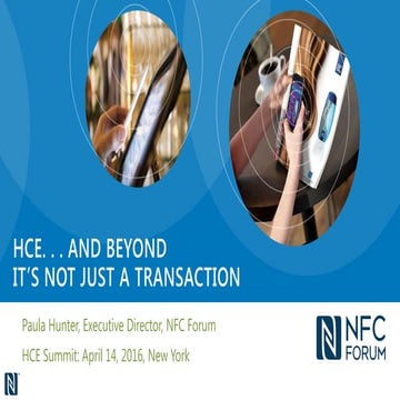 HCE. . . and Beyond - It's Not Just a Transaction