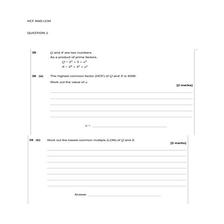 Hcf And Lcm1 Pdf