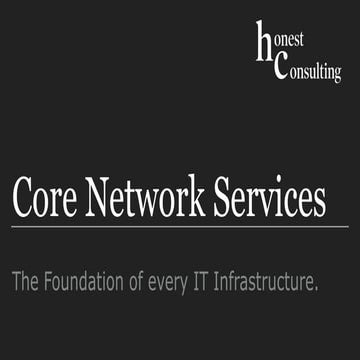 Core Network Services | PPT