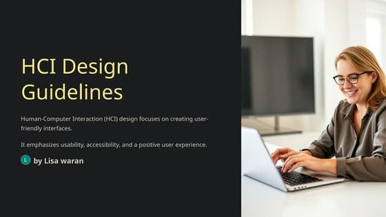 HCI 3e - Ch 7: Design rules | PPT