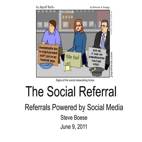 Social Referrals and Technology