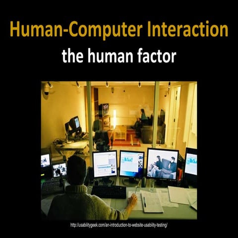 HCI 2015 (2/10) Human Factor. Users