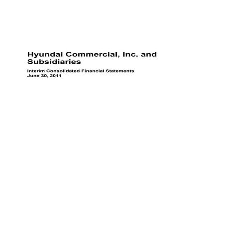 Audit Report: Hyundai Commercial 2Q2011