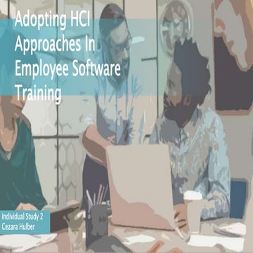 HCI approach to employee training