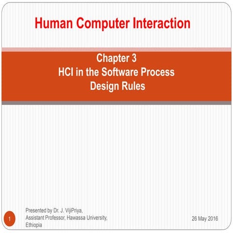 Human Computer Interaction Chapter 3 HCI in the Software Process and ...