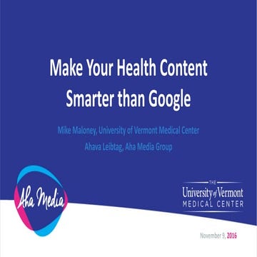 Want to make your health content smarter than Google?