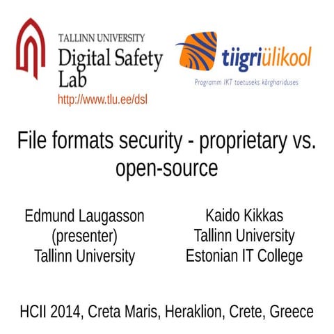 HCII2014 presentation