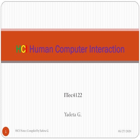 Comprehensive Overview of Human-Computer Interaction Principles and ...