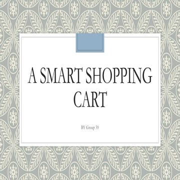 smart shopping cart | PDF