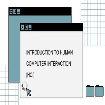 Human Computer Interaction Prelim Lesson