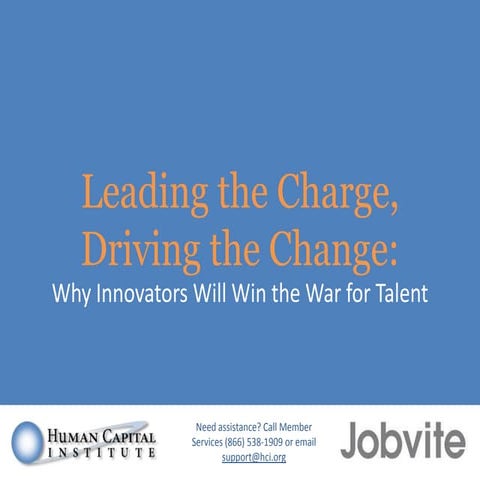 Jobvite Webinar: Leading the Charge, Driving the Change