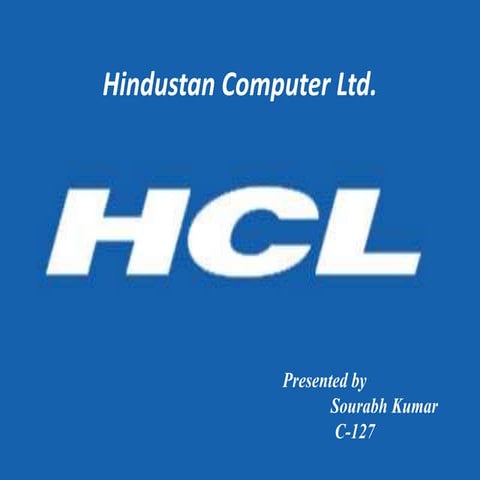 Hcl  company ppt.