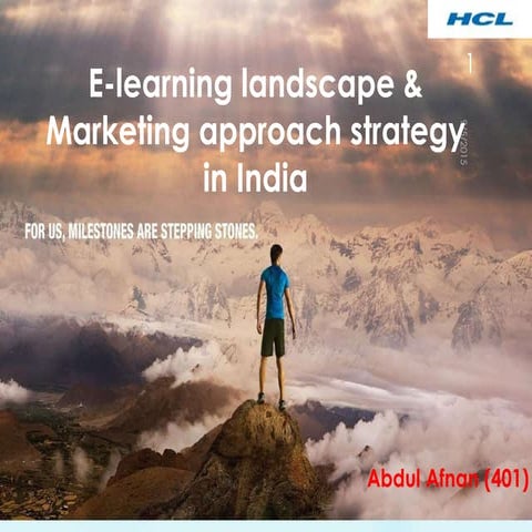 Hcl ppt for summer internship