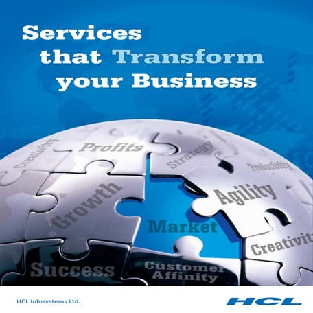HCL Infosystems - Services Brochure