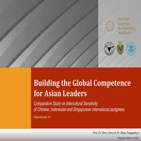 Building the Global Competence for Asian Leaders (updated on March 1st 2011)