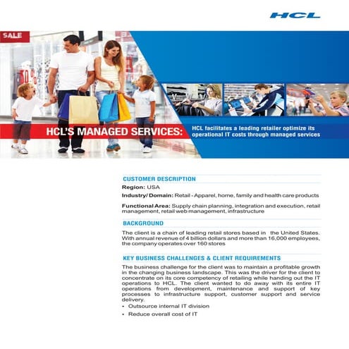 HCLT Case Study: HCL optimizes cost and enhances performance for a leading re...