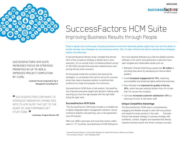 SAP Sapsuccessfactors Introduction | PPTX