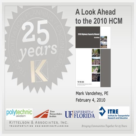 2010 Highway Capacity Manual