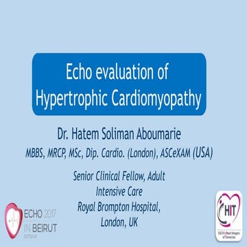 Echocardiographic Evaluation of Hypertrophic Cardiomyopathy