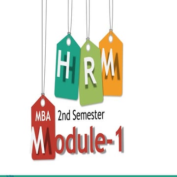 HCM MBA 2nd Sem Mod 1 to 5 - Viraja.pptx