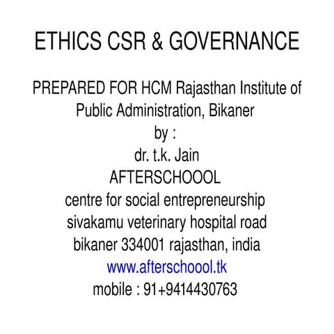 Hcm Ripa Ethics & Governance