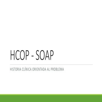 Hcop soap | PPTX