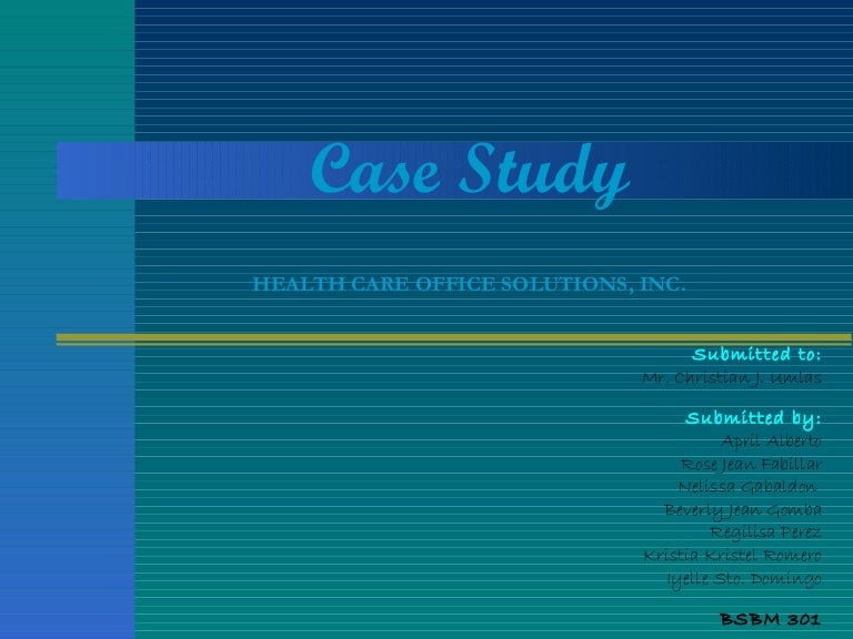 Case study incident report picture