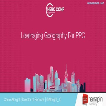 Leveraging Geography for PPC