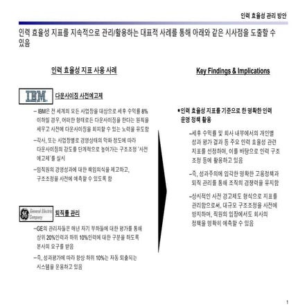 인력효율성지표 Hcroi 예시