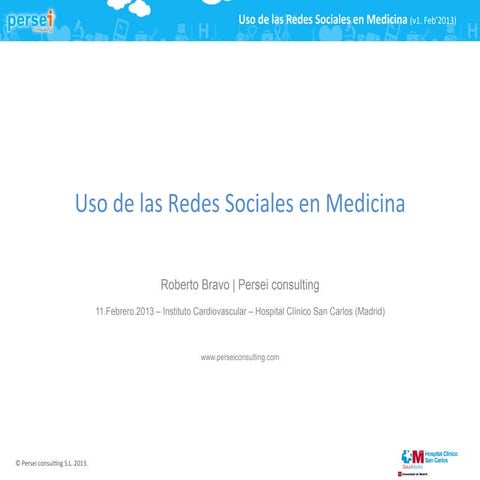 Uso de las Redes Sociales en Medicina