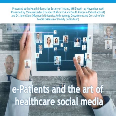The future of Social Media in Global Health 3.0 - #HISI2016 #hcsm #hcsmSA