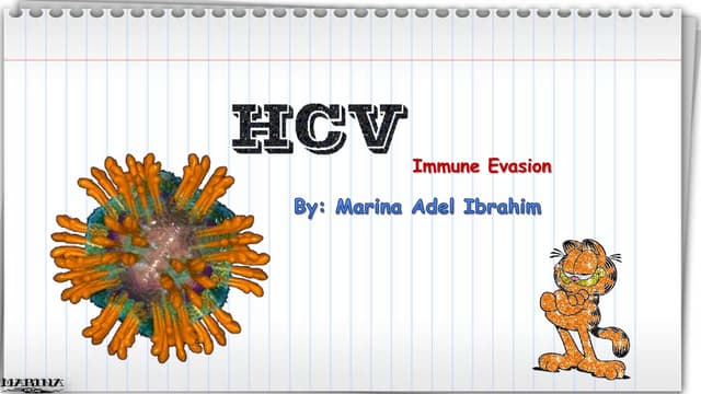 Hcv - immune evasion mechanisms