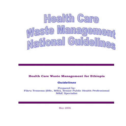 Hcwm guidelines ethiopia final