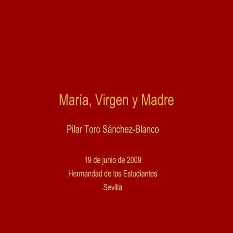 Maria, Virgen y Madre
