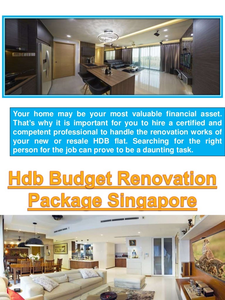 Hdb budget renovation package singapore