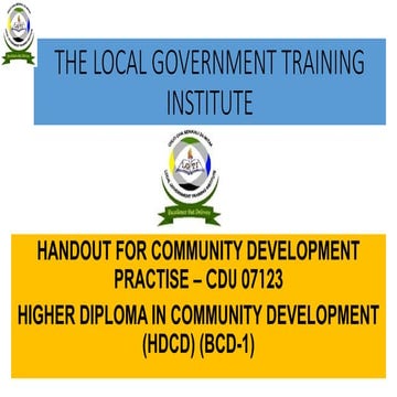 COMMUNITY DEVELOPMENT THEORY AND PRACTICE MODULE FOUR .pptx