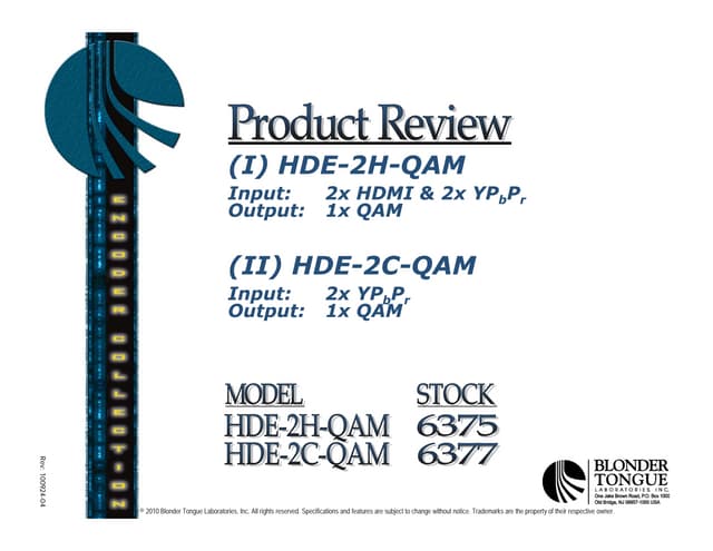 Hde 2 h-qam presentation