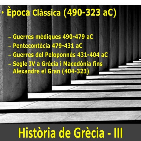 Hª de grècia iii-època clàssica