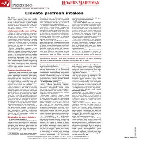 Dry cow management | PDF