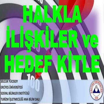 halkla ilişkiler ve hedef kitle
