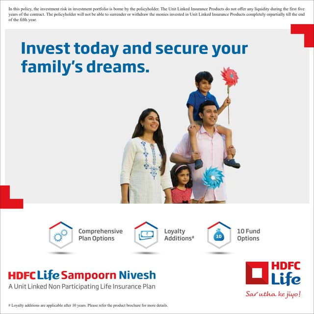 Sampoorn Nivesh Comprehensive ULIP Policy HDFC Life PDF