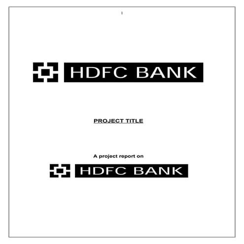 Hdfc project