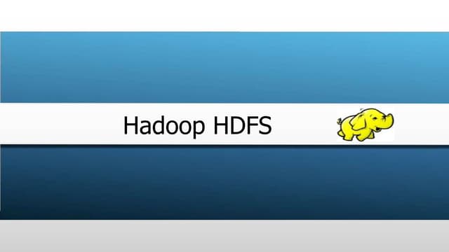 Hadoop File system (HDFS)
