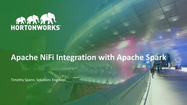 Running Apache NiFi with Apache Spark : Integration Options