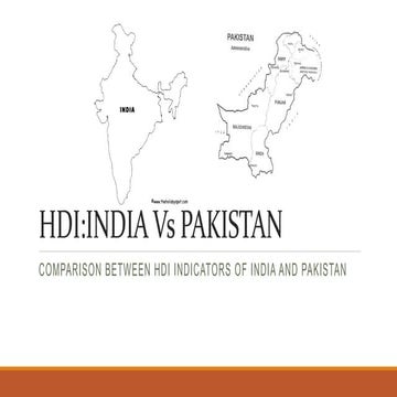 HDI india vs pakistan