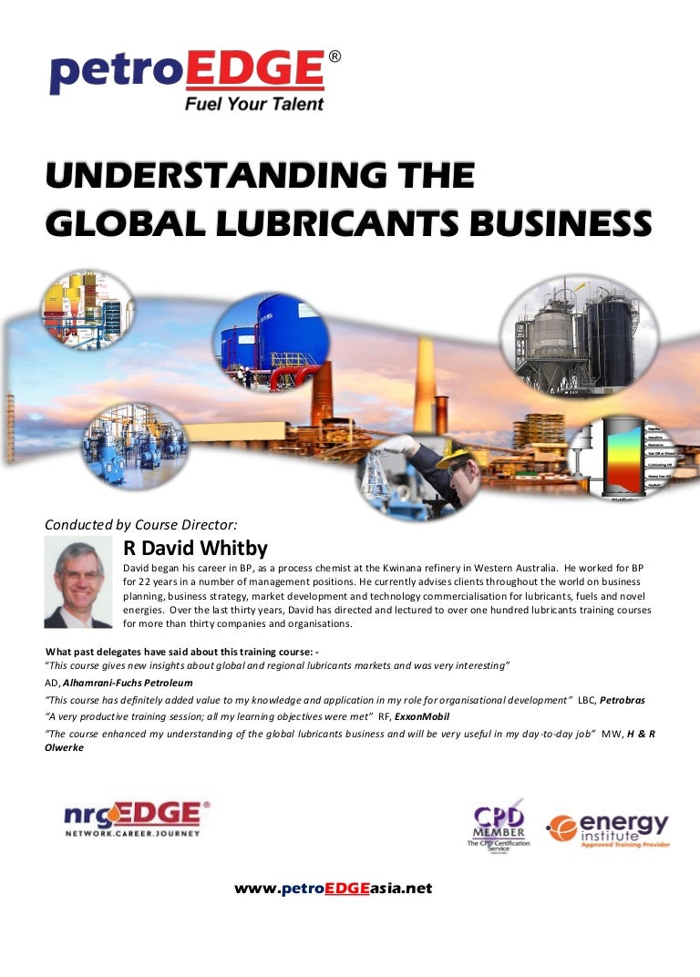 PD201 Understanding Global Lubricant Business