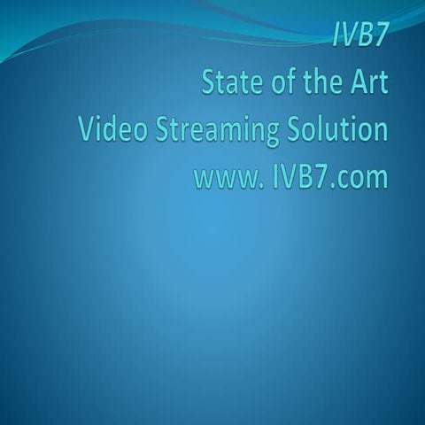 Video Streaming Equipment | PPTX